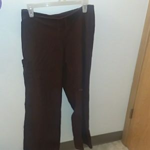 MEDIUM brown scrub pants
